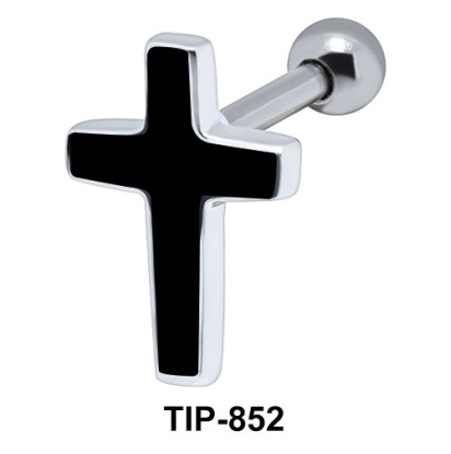 Enamel Cross Helix Ear Piercing TIP-852