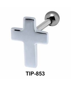 Solid Plus Shaped Helix Piercing TIP-853