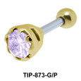 Colorless Round Stone Upper Ear Piercing TIP-874