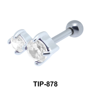 Dual Stone Upper Ear Piercing TIP-878