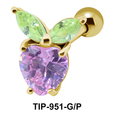 Purple Stone Sweet Fruit Upper Ear TIP-951