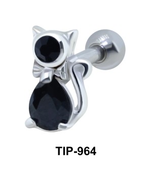 Fancy Cat Helix Ear Piercing TIP-964