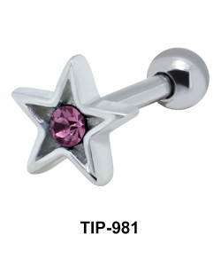 Star Shaped Helix Piercing TIP-981