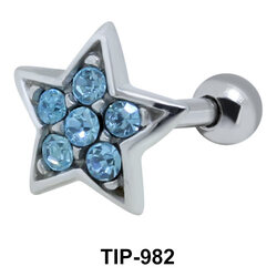 Star Shaped Helix Piercing TIP-982