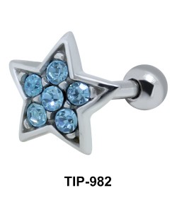 Star Shaped Helix Piercing TIP-982