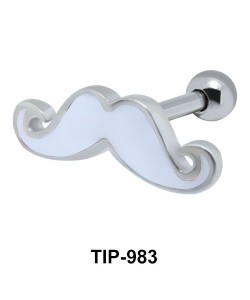 Mustache Helix Ear Piercing TIP-983