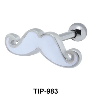 Mustache Helix Ear Piercing TIP-983