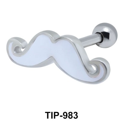 Mustache Helix Ear Piercing TIP-983