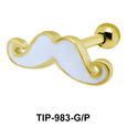 Mustache Helix Ear Piercing TIP-983