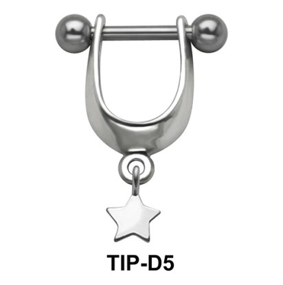 Star Dangler Upper Ear Cartilage Shields TIP-D5