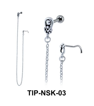 Helix Ear Nose Stud TIP-NSK-03