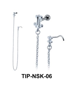 Helix Ear Nose Stud TIP-NSK-06