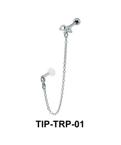 Beautiful Link Helix Ear and Tragus Piercing TIP-TRP-01