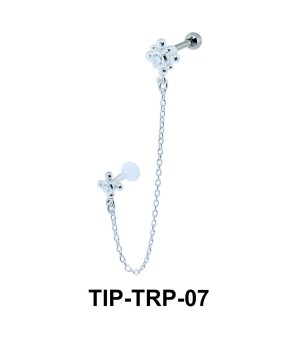 Beautiful Link Helix Ear and Tragus Piercing TIP-TRP-07