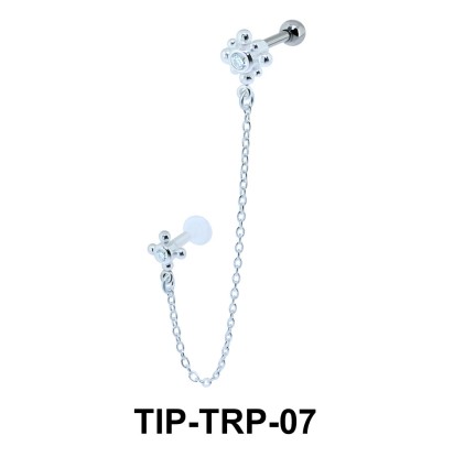 Beautiful Link Helix Ear and Tragus Piercing TIP-TRP-07