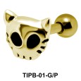 Kitty Face Shaped Helix Cartilage Barbells TIPB-01