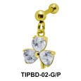 Crystal Stone Dangling Upper Ear Piercing TIPBD-02