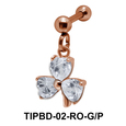 Crystal Stone Dangling Upper Ear Piercing TIPBD-02