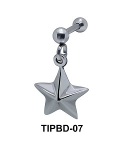 Star Shaped Upper Ear Dangling Charms TIPBD-07