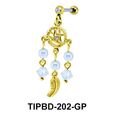 Dream Catcher Studded with Pearls Upper Ear Dangling Charms TIPBD-202