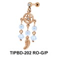 Dream Catcher Studded with Pearls Upper Ear Dangling Charms TIPBD-202