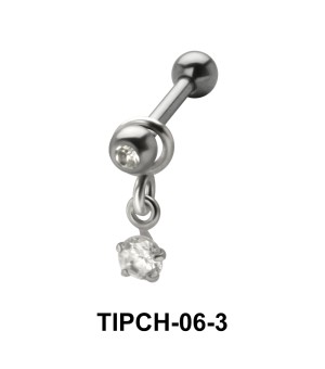 Stone Set Upper Ear Charms TIPCH-06-3