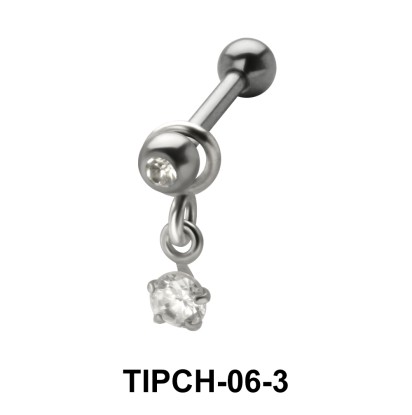 Stone Set Upper Ear Charms TIPCH-06-3