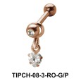 Heart Stone Design Upper Ear Charms TIPCH-08-3