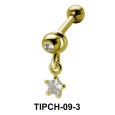 Star Stone Dangling Upper Ear Charms TIPCH-09-3
