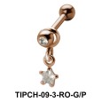 Star Stone Dangling Upper Ear Charms TIPCH-09-3