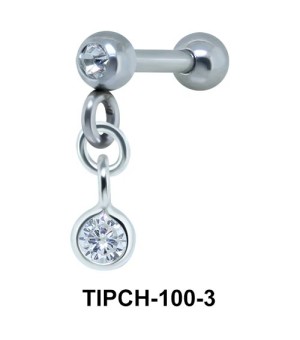 Helix Ear Piercing Bezel Gems TIPCH-100