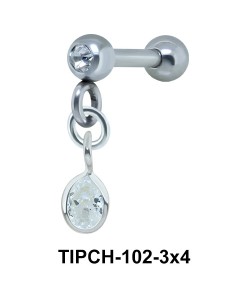 Helix Ear Piercing Bezel Gems TIPCH-102