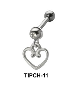 Heart Shaped Dangling Upper Ear Charms TIPCH-11