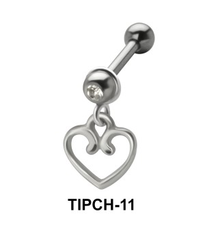 Heart Shaped Dangling Upper Ear Charms TIPCH-11