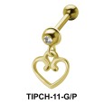 Heart Shaped Dangling Upper Ear Charms TIPCH-11