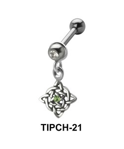 Stone Set Intricate Design Dangling Upper Ear Charms TIPCH-21