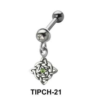 Stone Set Intricate Design Dangling Upper Ear Charms TIPCH-21