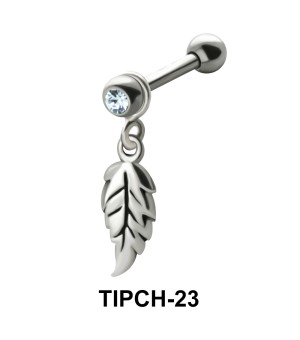 Stone Set Leaf Shaped Upper Ear Charms TIPCH-23