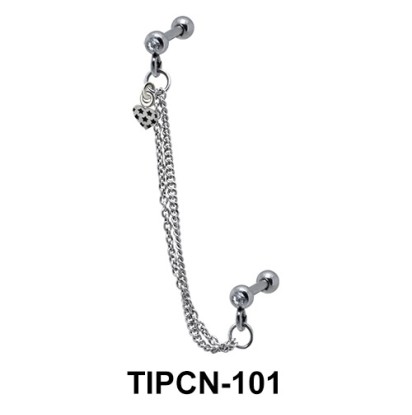 Heart Dangling Helix Chain TIPCN-101