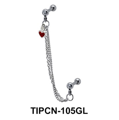 Heart Dangling Helix Chain TIPCN-105GL