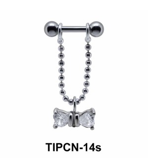 Bow Stone Dangling Helix Chain TIPCN-14s