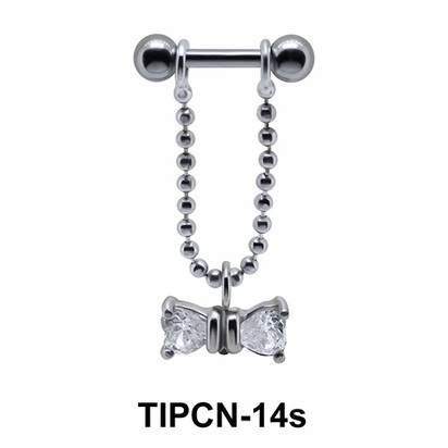 Bow Stone Dangling Helix Chain TIPCN-14s