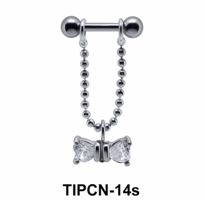 Bow Stone Dangling Helix Chain TIPCN-14s