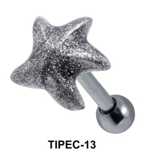 Glittery Starfish Shaped Upper Ear Enamel TIPEC-13