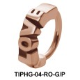 Love Shaped Upper Ear Design Rings TIPHG-04