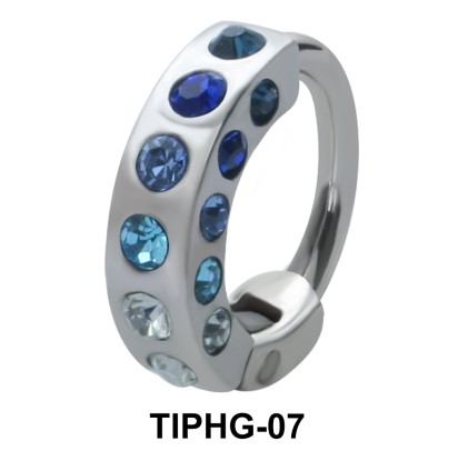 Rhinestones Upper Ear Design Rings TIPHG-07