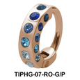 Rhinestones Upper Ear Design Rings TIPHG-07