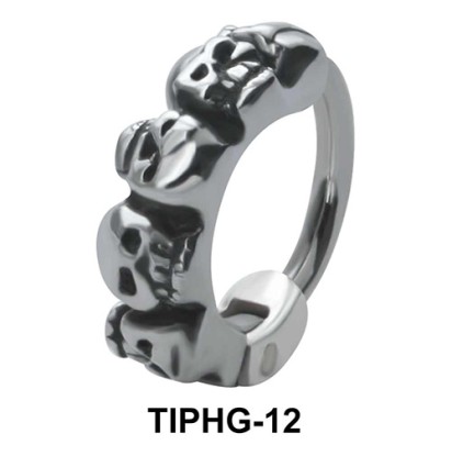 Skull Shaped Upper Ear Design Rings TIPHG-12