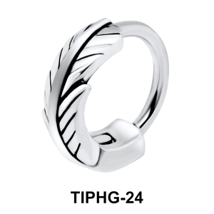 Feather Shaped Upper Ear Design Rings TIPHG-24