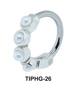 Pearl Shaped Upper Ear Design Rings TIPHG-26